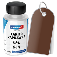 lakier zaprawkowy zaprawka samochodowy ral 8011 brązowy orzechowy 50 ml