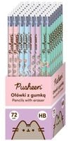 ołówki z gumką tuba 72 szt. hb pusheen 5157