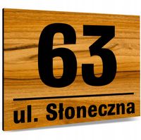 Tabliczka Tablica ADRESOWA ALUMINIOWA Numer domu DIBOND DUŻA