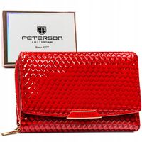 Portfel Peterson elegancki damski ze skóry eko karty gotówkę ochrona RFID
