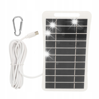 MINI PANEL SŁONECZNY 2W 5V USB TYPE C NA ŚWIEŻYM POWIETRZU