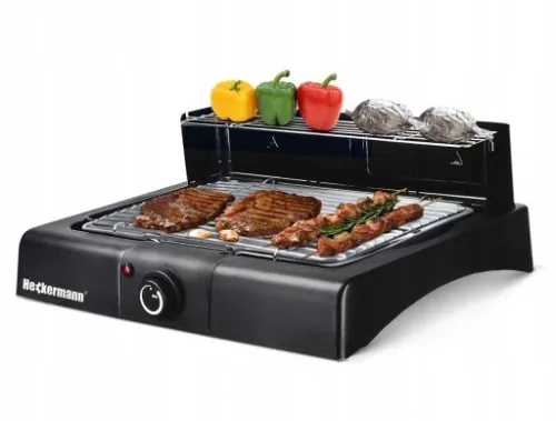 DUŻY GRILL ELEKTRYCZNY OGRODOWY STOJĄCY 2000W 2w1 na Arena.pl