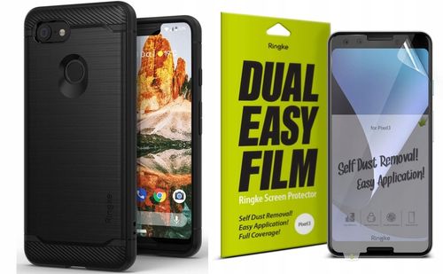 ETUI GOOGLE PIXEL 3 XL RINGKE ONYX + 2X FOLIA EASY na Arena.pl