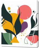 Obraz 70x90cm Kolorowa Abstrakcja Botaniczna