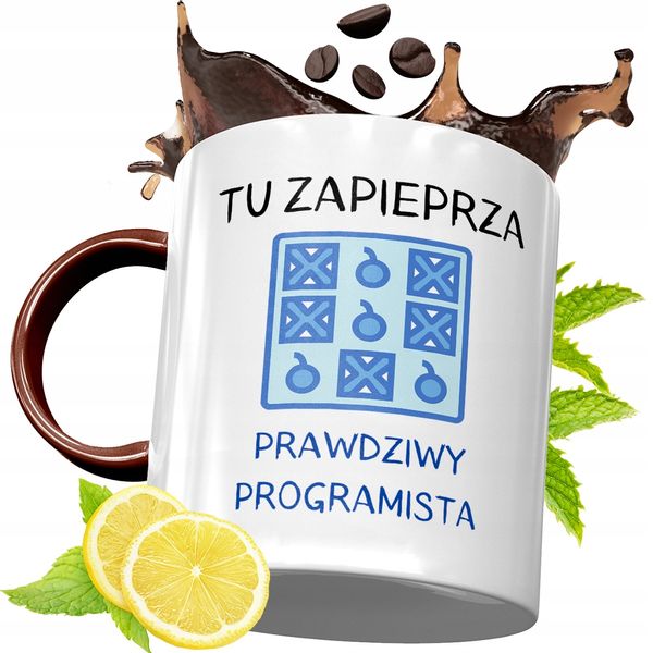 Kubek Bordowy Dla Informatyka Na Urodziny Prezent Z Nadrukiem Ze Zdjęciem zdjęcie 1