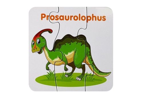 PUZZLE EDUKACYJNE DINOZAURY ANGIELSKI na Arena.pl