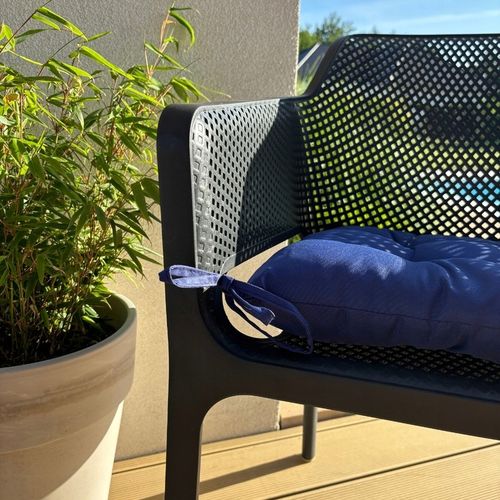 PODUSZKA NA KRZESŁO OGRODOWA WIĄZANA ŁAWKĘ PALETY MEBLE DO OGRODU 45X45 na Arena.pl