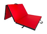 Materac gimnastyczny składany UNDERFIT 195 x 100 x 5 cm twardy czerwony