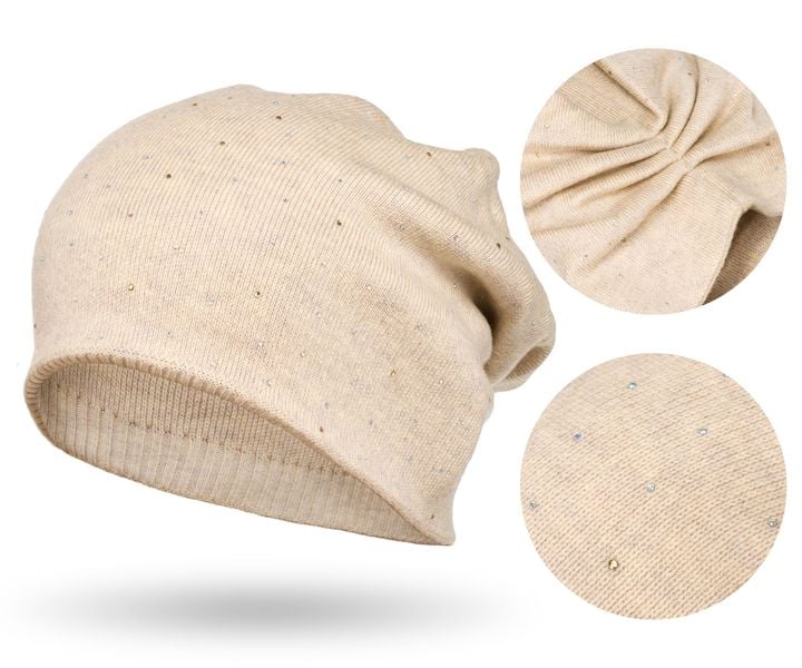 czapka ptn hat-05-7644 beige zdjęcie 1