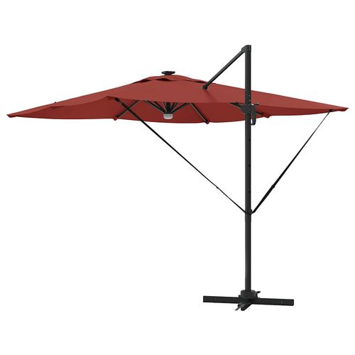 Parasol Roma Czerwony 286 x 285 x 270 cm Aluminium, Poliester na Arena.pl