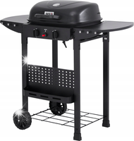 GRILL GAZOWY OGRODOWY 5KW DWUPALNIKOWY Z POKRYWĄ CZARNY YATO