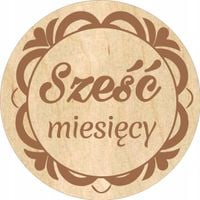 grawer DREWNIANE KOŁA TABLICZKI Karty Do Zdjęć Sesji Na Narodziny Dziecka