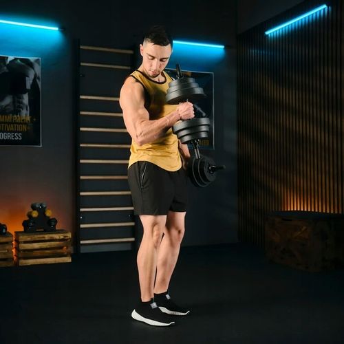 Hantle regulowane 20kg zestaw hantli 2x10kg gryf kettlebell Trex Sport na Arena.pl