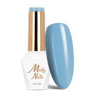 Lakier hybrydowy LED/UV Gel Polish MollyNails Blue Sky Nr 110 Baby Blue 8g