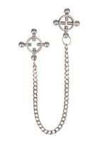 4 point nipple press w chain black