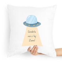 Poduszka Prezent Dla Geodety Nie Z Tej Ziemi Z Nadrukiem Ze Zdjęciem