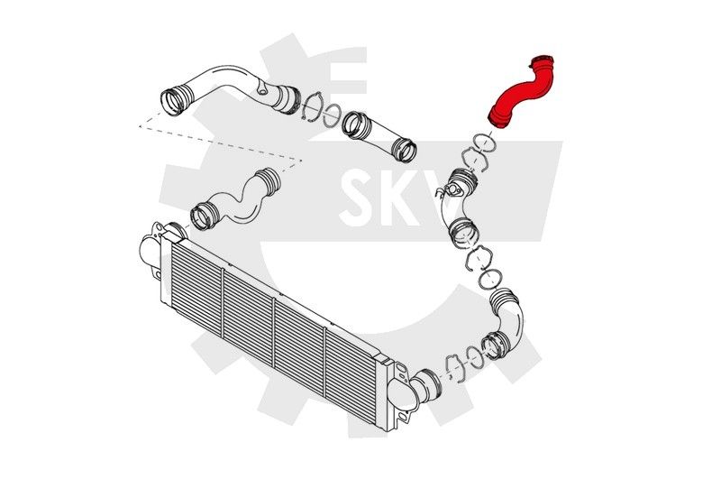 Przewód turbiny do VW MULTIVAN V 2.5 2003 2004 2005 2006 2007 2008 zdjęcie 1