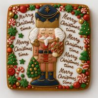 CIASTKO LUKROWANE DZIADEK DO ORZECHÓW NO13 PROSTO ROZ.S RĘCZNIE ROBIONE