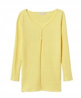 MANGO Żółty kardigan damski 27055805 L