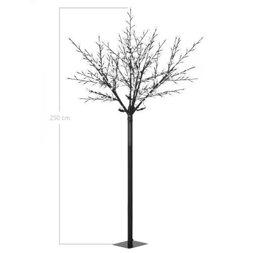 DRZEWKO ŚWIĄTECZNE KWITNĄCE LED BIAŁE 250cm na Arena.pl
