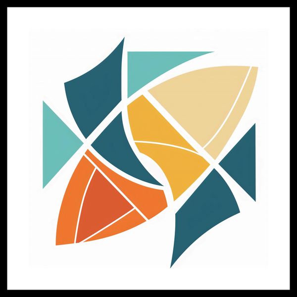 Plakat 50x50cm Geometria Wiatru zdjęcie 3
