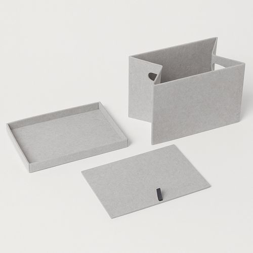 Organizer pojemnik pudełko do przechowywania vega xxl  pokrywką jasny szary na Arena.pl