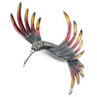 Srebrna broszka Staviori