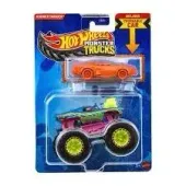 Hot Wheels Monster Trucks Pojazd 1:64 + Autko