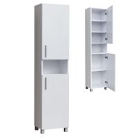 Szafka Słupek łazienkowy front zew. na nóżkach Prawa 421 Biała