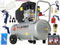 KOMPRESOR OLEJOWY SPRĘŻARKA 50L GRATIS ZESTAW 18w1