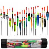 ZESTAW SPŁAWIKÓW 20szt Jezioro Rzeka + Tuba Jaxon