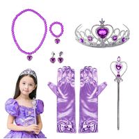 Akcesoria księżniczki fioletowy zestaw małej damy