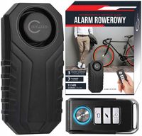 Alarm Rowerowy Antykradzieżowy Głośny Blokada Z Pilotem Bezprzewodowy