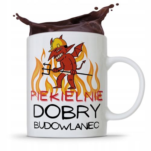 Kubek Budowlańca Majstra Nic Tak Nie Denerwuje Z Nadrukiem Ze Zdjęciem na Arena.pl