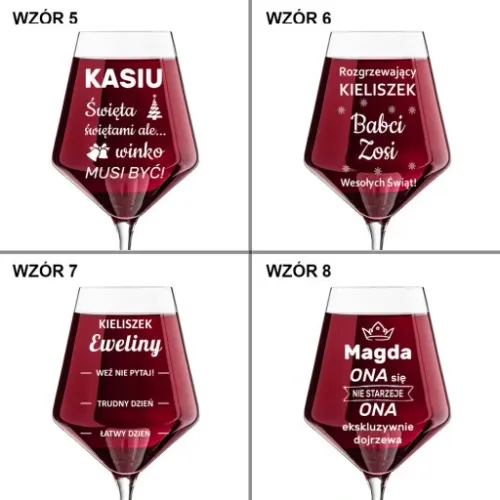 KIELISZEK DO WINA KROSNO prezent na Święta dla mamy żony dziewczyny babci na Arena.pl