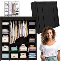 SZAFA MATERIAŁOWA TEKSTYLNA SKŁADANA NA UBRANIA GARDEROBA TURYSTYCZNA DUŻA