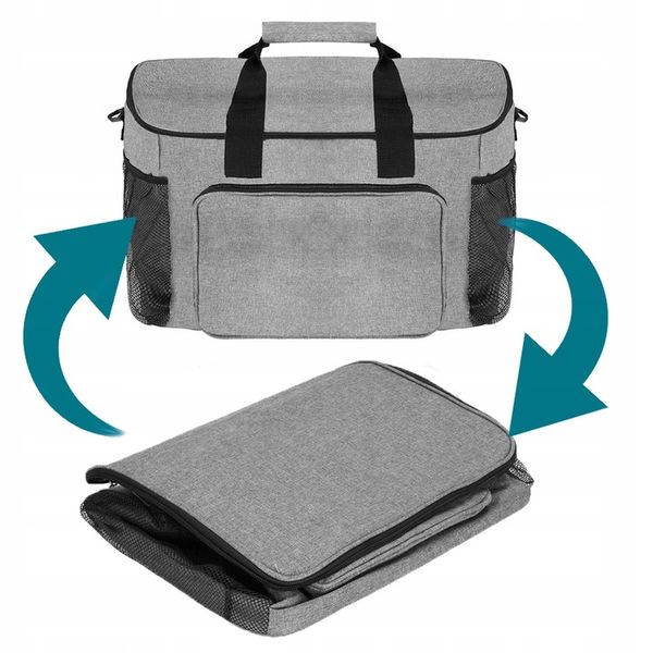 TORBA TERMICZNA śniadaniowa PLAŻOWA PIKNIKOWA lodówka NA JEDZENIE 28 litrów zdjęcie 12