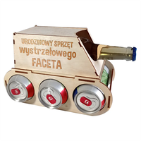 Urodzinowy sprzęt wystrzałowego faceta -  czołg na piwo z grawerem PREZENT