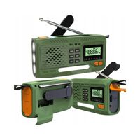 RADIO NA KORBKĘ PRZENOŚNE KUCHENNE SOLARNE DYNAMO LATARKA POWERBANK 4500mAh