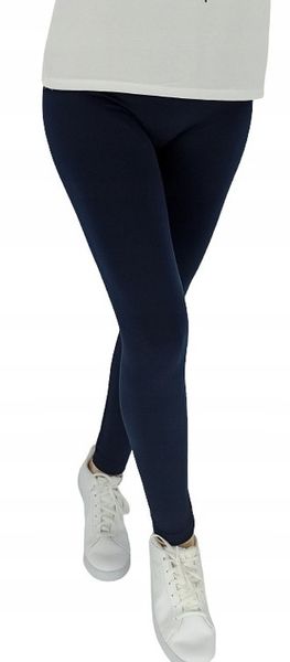 LEGINSY damskie GRANATOWY OCIEPLANE BEZSZWOWE zdjęcie 2