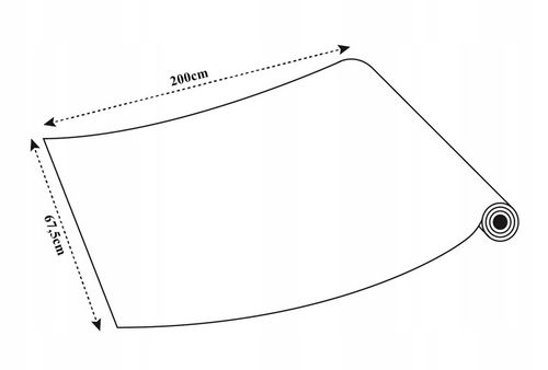 Okleina Na Blat Dąb Ribbec Folia Meblowa Drewno PCV Rolka Wymiar na Arena.pl