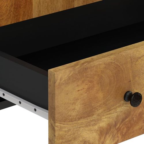 Szafka z szufladą, 60x33x100 cm, lite drewno mango i żelazo na Arena.pl