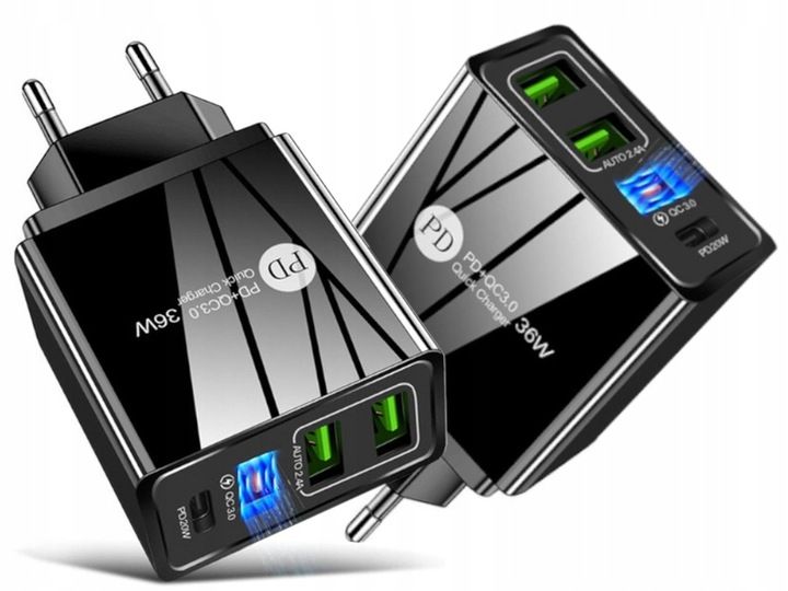 Bardzo Szybka Mocna Ładowarka do Telefonu 4xUSB zdjęcie 1