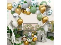 Girlanda balonowa (zestaw), Safari, 78 szt.