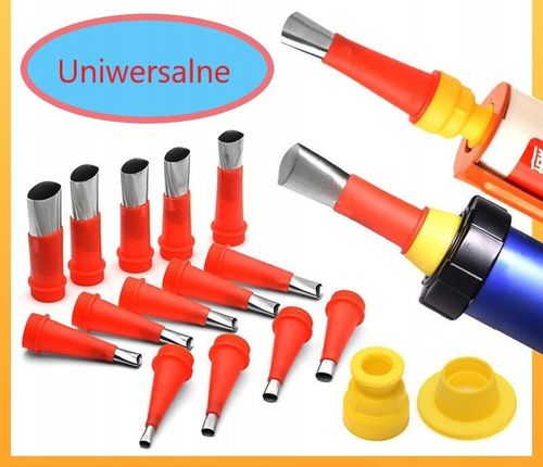 Końcówki do Silikonu Silikonowania Dysza Wyciskacz Aplikator Pistolet na Arena.pl