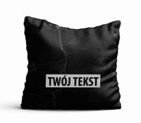 Poduszka Dekoracyjna MARMUR  z Twoim napisem M15