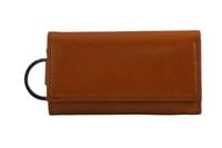 Etui skórzane na klucze / portfel - Brązowe jasne