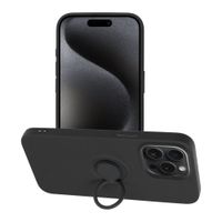 Futerał SILICONE RING do IPHONE 15 Pro Max czarny
