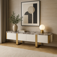 Komoda RTV biała szafka pod telewizor Sofia 200x40x36