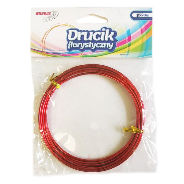 DRUCIK FLORYSTYCZNY 3M BREWIS CZERWONY zdjęcie 1